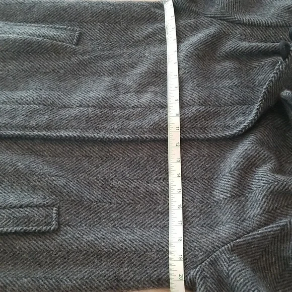 Luna Paris Gray Wool Blend Long Coat